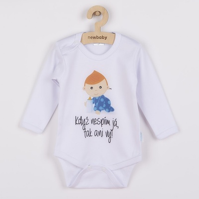 Body s potiskem New Baby Když nespím já tak ani vy