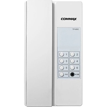 COMMAX TP-6RC - Intekóm. sluch., adresný interkom, 6 tlač.