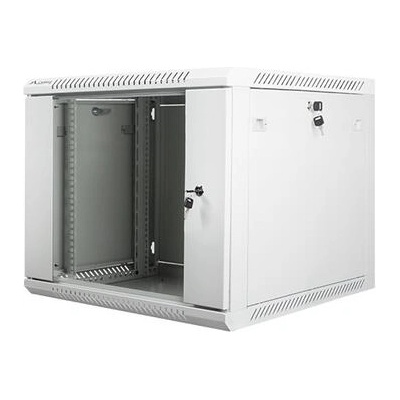 Lanberg rack cabinet 19 wall-mount 9U / 600x600 for self-assembly (flat pack), grey (WF01-6609-10S)