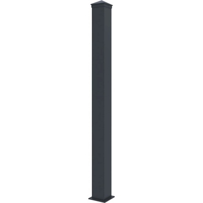 Stĺpik G21 pre plotové pole 10x169 cm s pätkou, antracitový