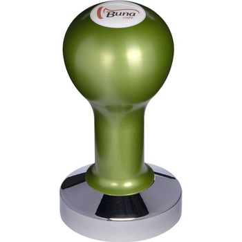 Buna Café tamper kov zelený, SP, nerez lesk, konvexný 58,35 mm