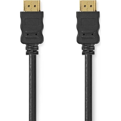 Nedis CVGL34060BK10 ultra HD HDMI кабел, HDMI щепсел - щепсел, 4K60Hz, ARC, 18 Gbps, позлатени конектори, дължина 1 м (CVGL34060BK10)