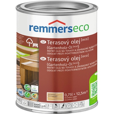 Remmers Gartenholz Öl Eco vodou riediteľný terasový olej 0,75 l Universal