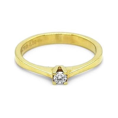 Beny Jewellery zlatý zásnubní s Diamantem 2011136