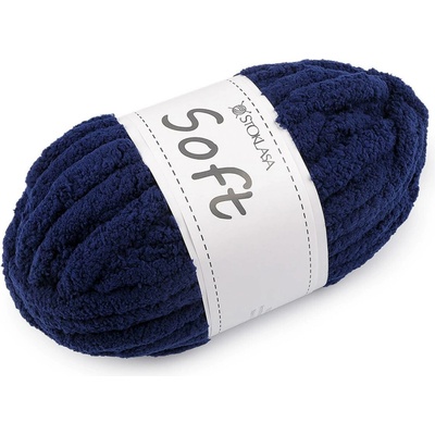 Pletací příze žinylková Soft 250 g Varianta: 24 modrá berlínská, Balení: 1 ks 57866/147363/281718
