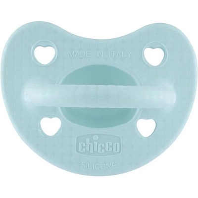 Chicco Силиконова залъгалка Chicco - Soft Lux, 2-6 м, синя, асортимент (N0378)