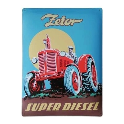 Plechová cedule Zetor "Zetor Super"