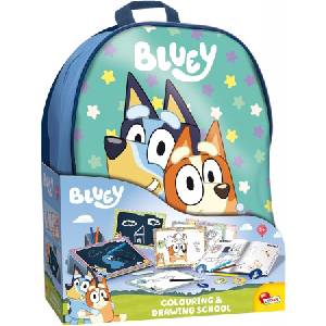 Lisciani Творчески комплект, Lisciani, Bluey, 2 в 1 раница с комплект за рисуване