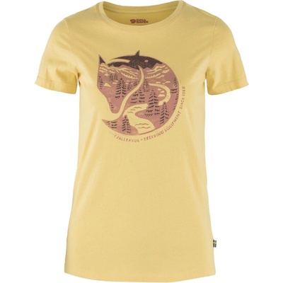 FJÄLLRÄVEN Arctic Fox Print T-shirt W Mais Yellow