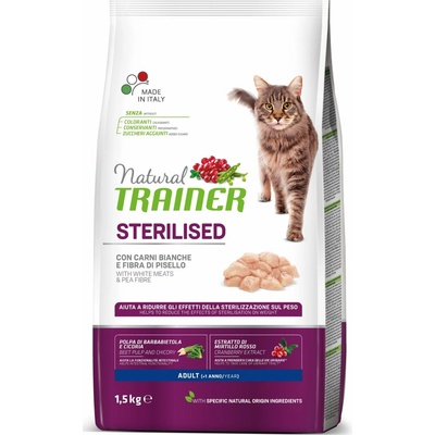 Trainer Natural Cat Sterilised drůbeží maso 1,5 kg