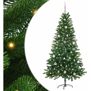 vidaXL Коледно дърво с 150 LED светодиода с поставка Зелен 150 cm ПЕ (3396320)