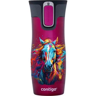 Contigo West Loop termohrnek 2.0 470 ml malinový Kůň