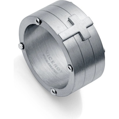 Viceroy Masivní ocelový prsten s křížkem Beat 75295A02