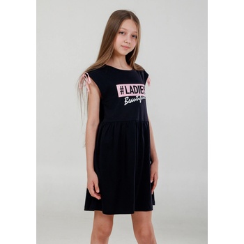 Winkiki dievčenské šaty WJG 21112 čierna