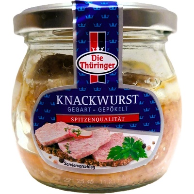 THÜRINGER KNACKWURST gegart-gepökelt vepřová masová paštika 130 g