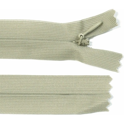 Spirálový zip no.3 skrytý nerozepínací 60cm - více barev color: 695 taupe béžová