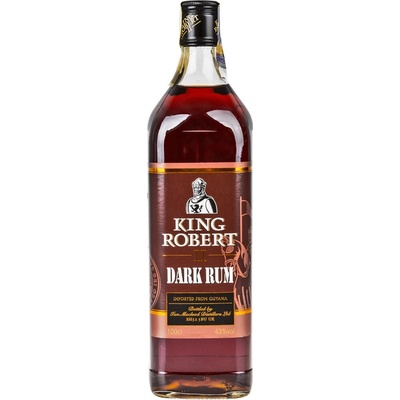 King Robert II Dark Rum Finest 43% 1 l (holá láhev)