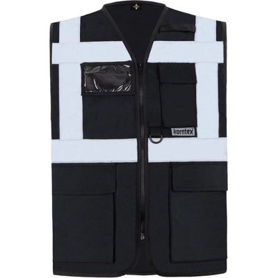 Korntex hi-vis kxmf berlin / Светлоотразителна многофункционална жилетка - черна xxl (76kxmf00205)