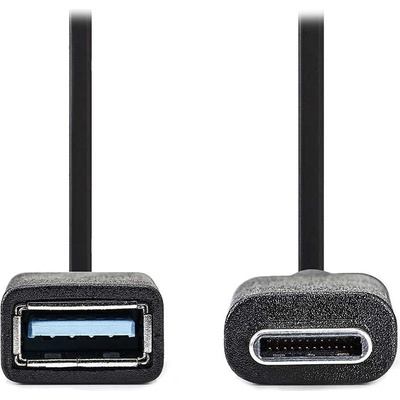 Nedis CCGP61710BK02 USB 3.0, Typ-C Zástrčka - A Zásuvka, 0,15m, černý