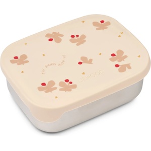 LIEWOOD Детски контейнер за храна Liewood Kid's Arthur Printed Lunchbox Food storage - Butterfly / Apple Blossom - размер 5, 5 x 13 x 17 cm (532-3368-0111)