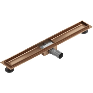 Mexen Flat корпус за линеен сифон 80 см, четкана мед - 1C15080 (1C15080)