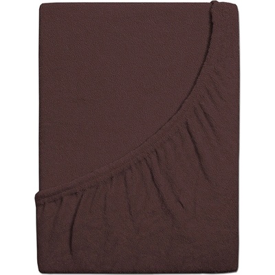 4Home froté prostěradlo Ideál tmavě hnědé 90x200