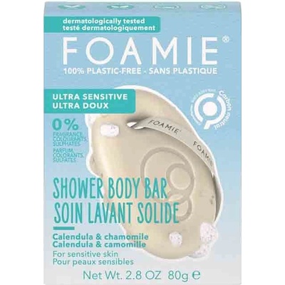 Foamie Shower Body Bar Ultra Sensitive syndet pre šetrné umývanie 80 g