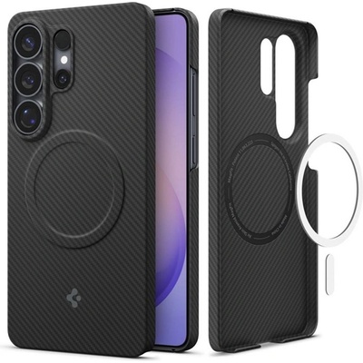 Spigen Samsung S26 Ultra SPIGEN AIR SKIN ARAMID MAGSAFE пластмасов протектор за телефон, ултратънък, карбонов модел, ЧЕРЕН (ACS11029)