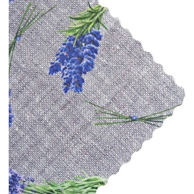 Olzatex Teflónový obrus tlač Levanduľa nápis 100 x 140cm