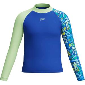 Speedo Блуза с uv защита kids l/s print rash top