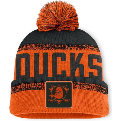 Fanatics Pánska zimná čiapka Anaheim Ducks NHL Thrive Cuffed Pom Beanie