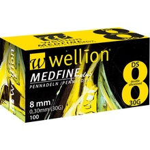 WELLION MEDFINE PLUS jEHLY PRO INZULÍNOVÁ PERA JEHLY PRO VŠECHNA INZULÍNOVÁ PERA, VEL. 30G X 8 MM