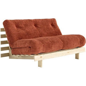 Karup Design Теракотен сгъваем диван от рипсено кадифе 140 cm Roots - Karup (123100552140)