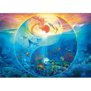 Schmidt Spiele - Puzzle Yin & Yang In the realm of marine animals - 1 000 piese