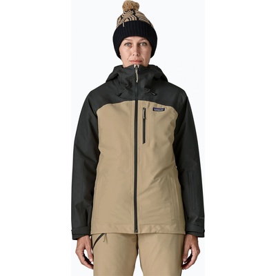Patagonia Дамско яке за дъжд Patagonia Insulated Powder Town oar tan
