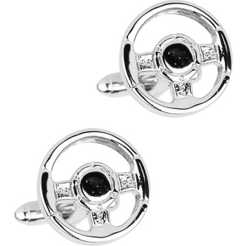 Bubibubi manžetové gombíky strieborný volant