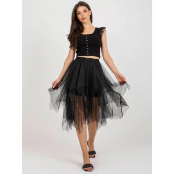 Tylová sukně -sd-k912.16p černá