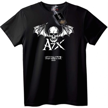 NOONEBRAND Тениска A7X Черепни крила Турне 2025 - L, White