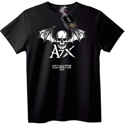 NOONEBRAND Тениска A7X Черепни крила Турне 2025 - L, White