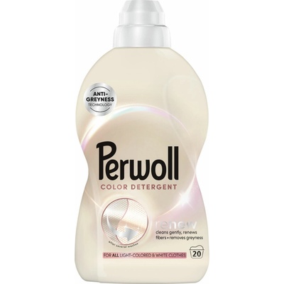 Perwoll Light Colors prací gél na svetlofarebné a biele oblečenie 20 PD 1 l
