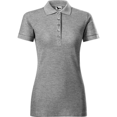 MALFINI Malfini cotton heavy 216 / Дамска поло тениска - тъмносив меланж xl (2161216)