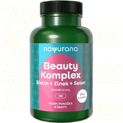 Nayurana Beauty Komplex Biotin+Zinek+Selen 180 kapslí
