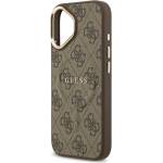 CG Mobile iPhone 17 GUESS 4G CLASSIC LOGO Силиконов удароустойчив заден капак с кожен ефект за iPhone 17 GUESS 4G CLASSIC LOGO Силиконов удароустойчив заден капак с кожен ефект GUHMP17SP4MSEGCW (GUHMP17SP4MSEGC