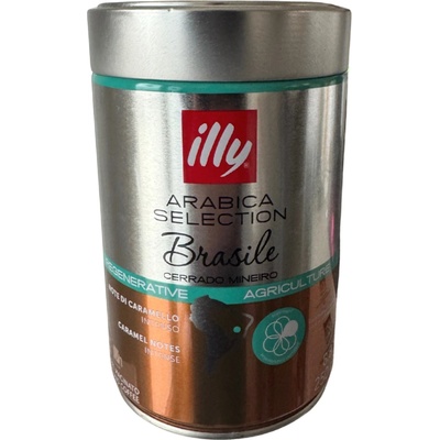 Illy Espresso Monoarabica Brazil Cerrado Mineiro mletá 250 g