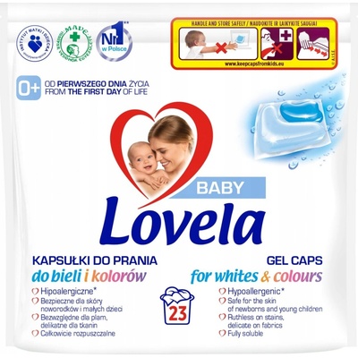 Lovela Baby hypoalergenní kapsle na praní bílého a barevného prádla 23 PD
