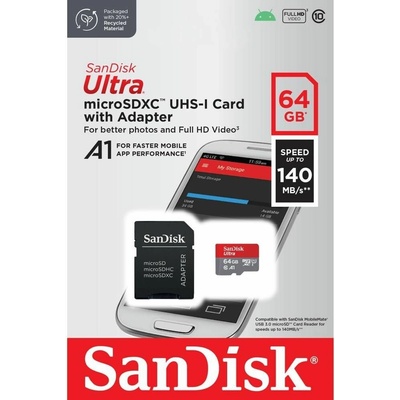 Sandisk Ultra microSDXC 128 GB SDSQUNS-128G-GN6MN