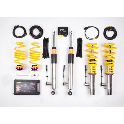 KW Výškově stavitelný podvozek DDC - ECU s elektronicky nastavitelnou tuhostí pro Volkswagen Golf Plus max zatížení PN 1106 - 1170 kg s uchycením př. tlumiče 55 mm