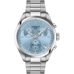 Tissot Мъжки часовник Tissot PR 100 40mm 150.417. 11.351. 00, Сребрист / Светлосин (TIS150.417.11.351.00) Часовници