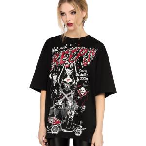 KILLSTAR тениска унисекс KILLSTAR - Scaring Hell - Black - KSRA014620