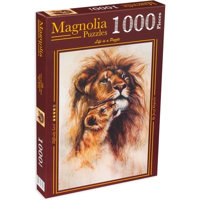 Magnolia Пъзел Magnolia от 1000 части - Лъв и лъвче (3508)